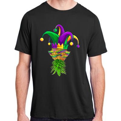 Upside Down Pineapple Mask Mardi Gras Adult ChromaSoft Performance T-Shirt