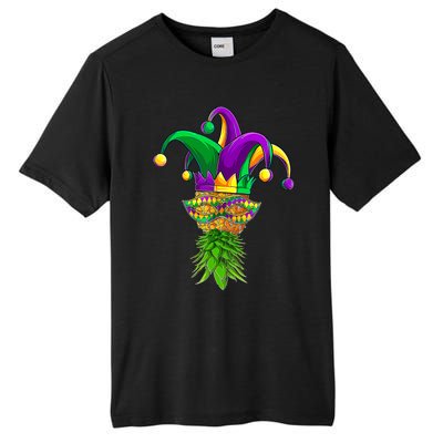 Upside Down Pineapple Mask Mardi Gras Tall Fusion ChromaSoft Performance T-Shirt