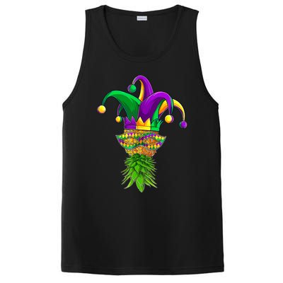 Upside Down Pineapple Mask Mardi Gras PosiCharge Competitor Tank