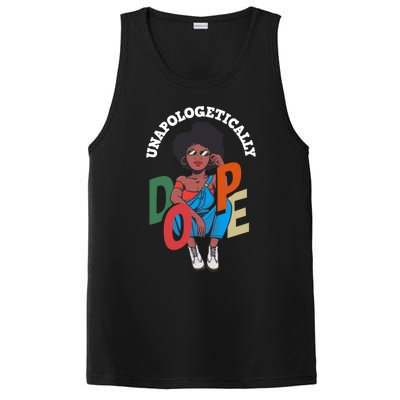 Unapologetically Dope Pride Afro American Black History Gift PosiCharge Competitor Tank