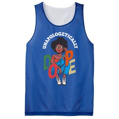 Unapologetically Dope Pride Afro American Black History Gift Mesh Reversible Basketball Jersey Tank