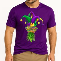 Upside Down Pineapple Mask Mardi Gras Cooling Performance Crew T-Shirt