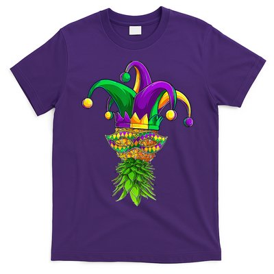 Upside Down Pineapple Mask Mardi Gras T-Shirt