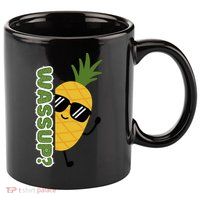 Upside Down Pineapple 11oz C Handle Ceramic Mug