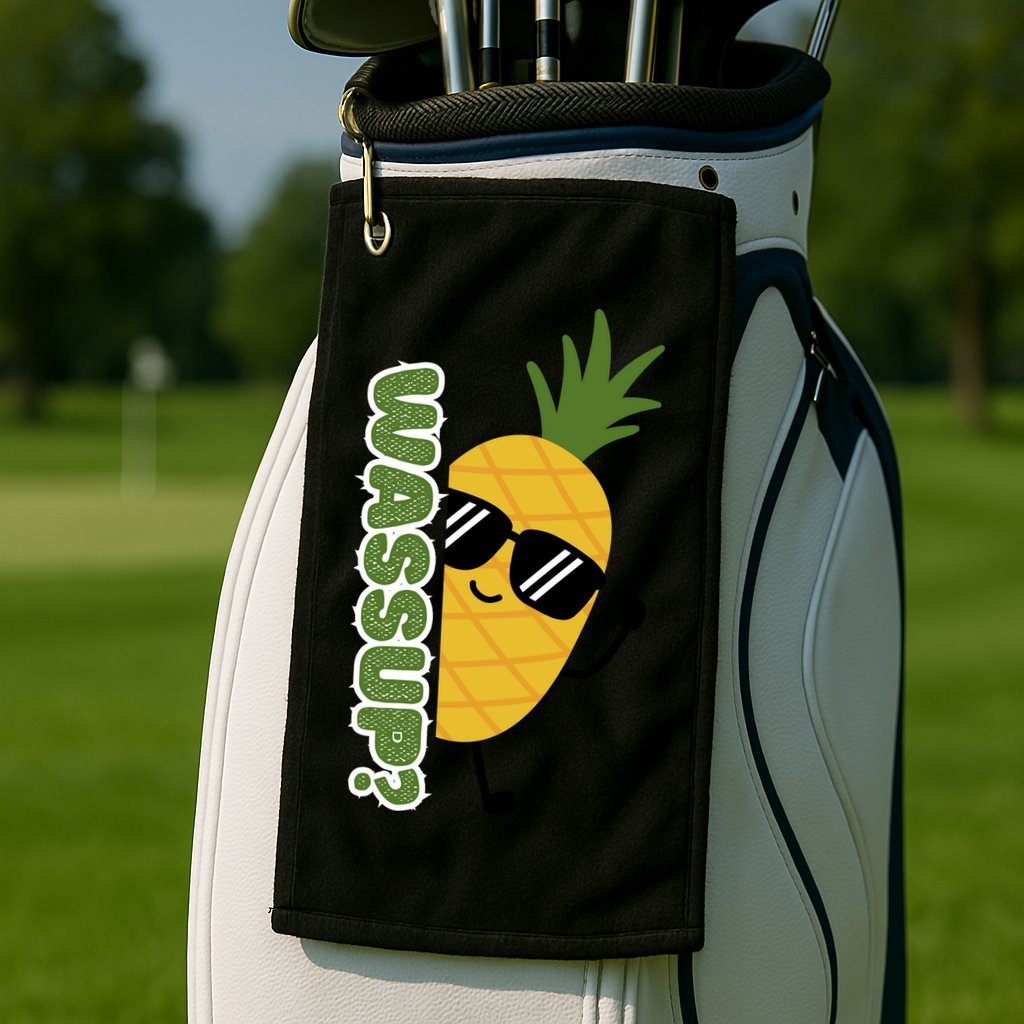 Upside Down Pineapple Golf Towel