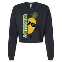Upside Down Pineapple Cropped Pullover Crew