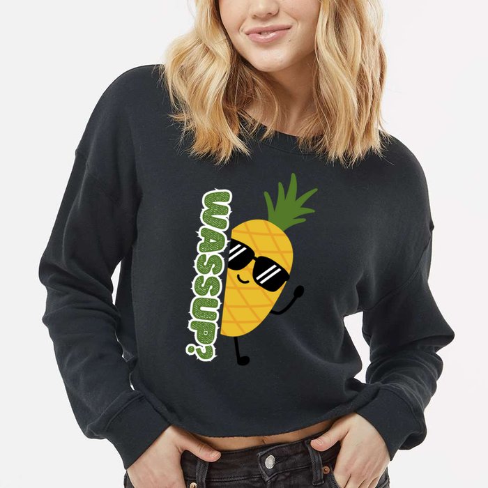 Upside Down Pineapple Cropped Pullover Crew