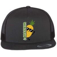 Upside Down Pineapple Flat Bill Trucker Hat