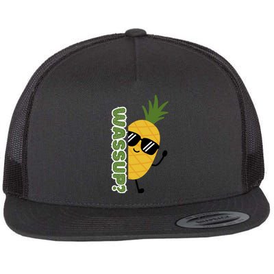 Upside Down Pineapple Flat Bill Trucker Hat