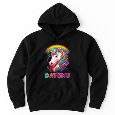 Unicorn Dayenu Passover Matzah Four Cups Hoodie