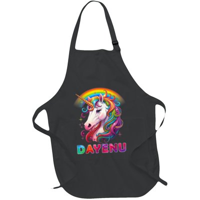 Unicorn Dayenu Passover Matzah Four Cups Apron