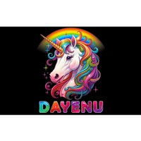 Unicorn Dayenu Passover Matzah Four Cups Bumper Sticker