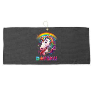 Unicorn Dayenu Passover Matzah Four Cups Large Microfiber Waffle Golf Towel