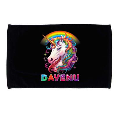 Unicorn Dayenu Passover Matzah Four Cups Microfiber Hand Towel