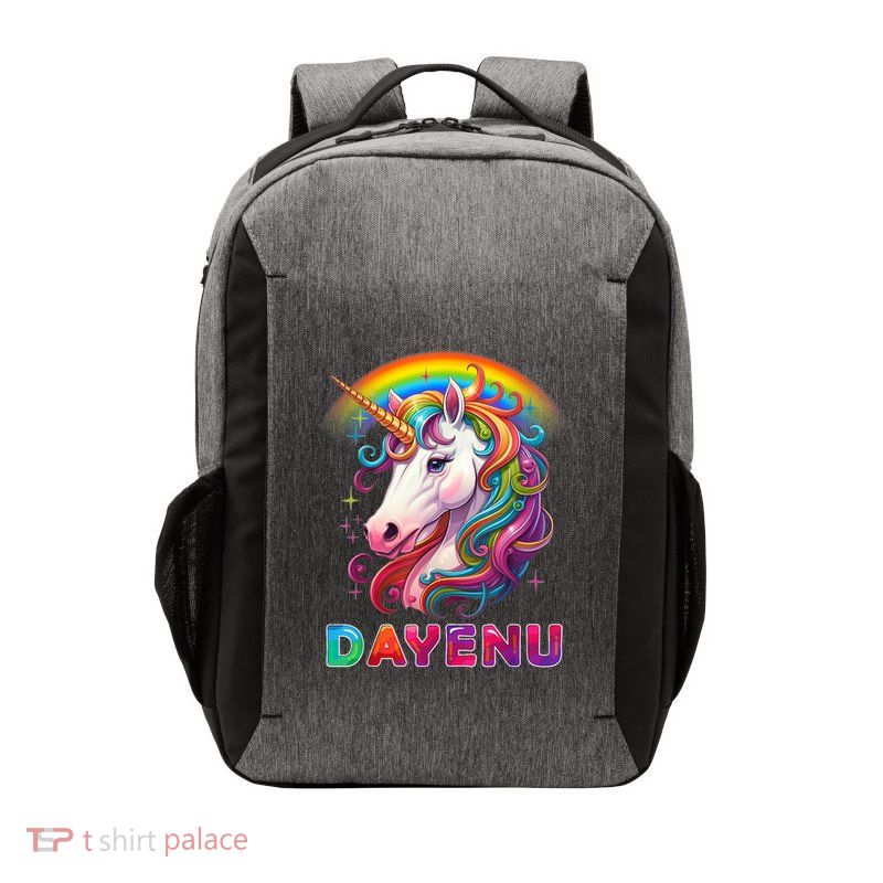 Unicorn Dayenu Passover Matzah Four Cups Vector Backpack
