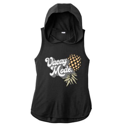 Upside Down Pineapple Vacay Mode Vacation Funny Swinger Gift Ladies PosiCharge Tri-Blend Wicking Draft Hoodie Tank