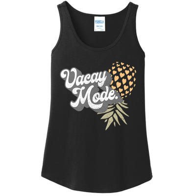 Upside Down Pineapple Vacay Mode Vacation Funny Swinger Gift Ladies Essential Tank