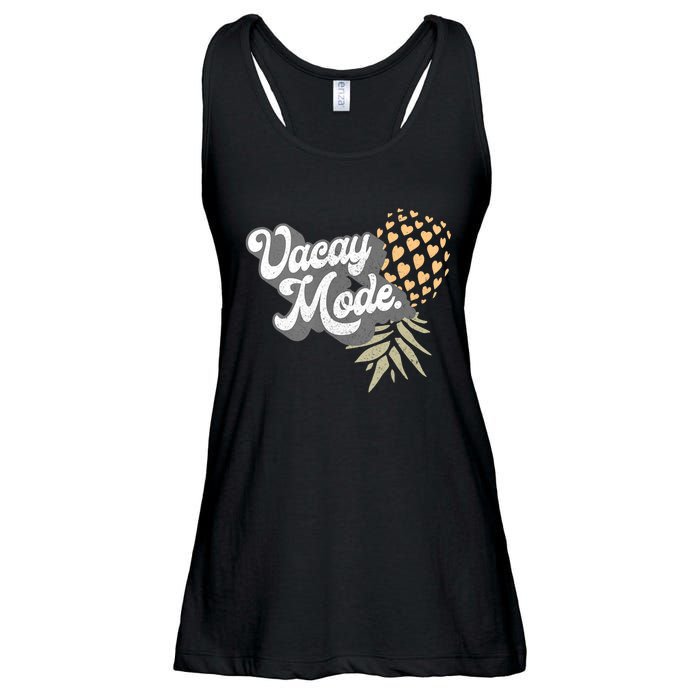 Upside Down Pineapple Vacay Mode Vacation Funny Swinger Gift Ladies Essential Flowy Tank