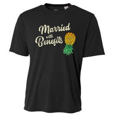 Upside Down Pineapple Married With Benefits Subtle Swinger Cooling Performance Crew T-Shirt