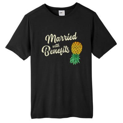 Upside Down Pineapple Married With Benefits Subtle Swinger Tall Fusion ChromaSoft Performance T-Shirt