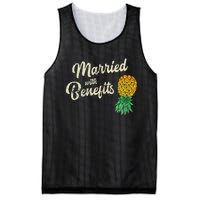 Upside Down Pineapple Married With Benefits Subtle Swinger Mesh Reversible Basketball Jersey Tank