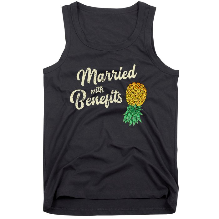 Upside Down Pineapple Married With Benefits Subtle Swinger Tank Top