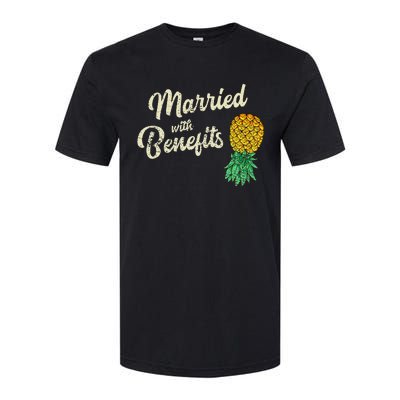 Upside Down Pineapple Married With Benefits Subtle Swinger Softstyle CVC T-Shirt