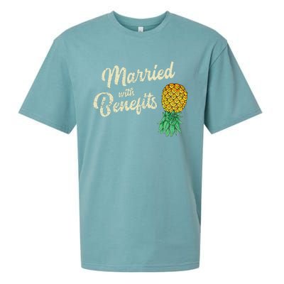 Upside Down Pineapple Married With Benefits Subtle Swinger Sueded Cloud Jersey T-Shirt