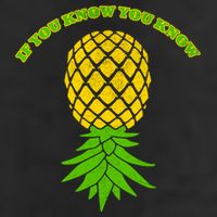 Upside Down Pineapple Gift Sharing Swinger Great Gift 7 Panel Mesh Trucker Snapback Hat