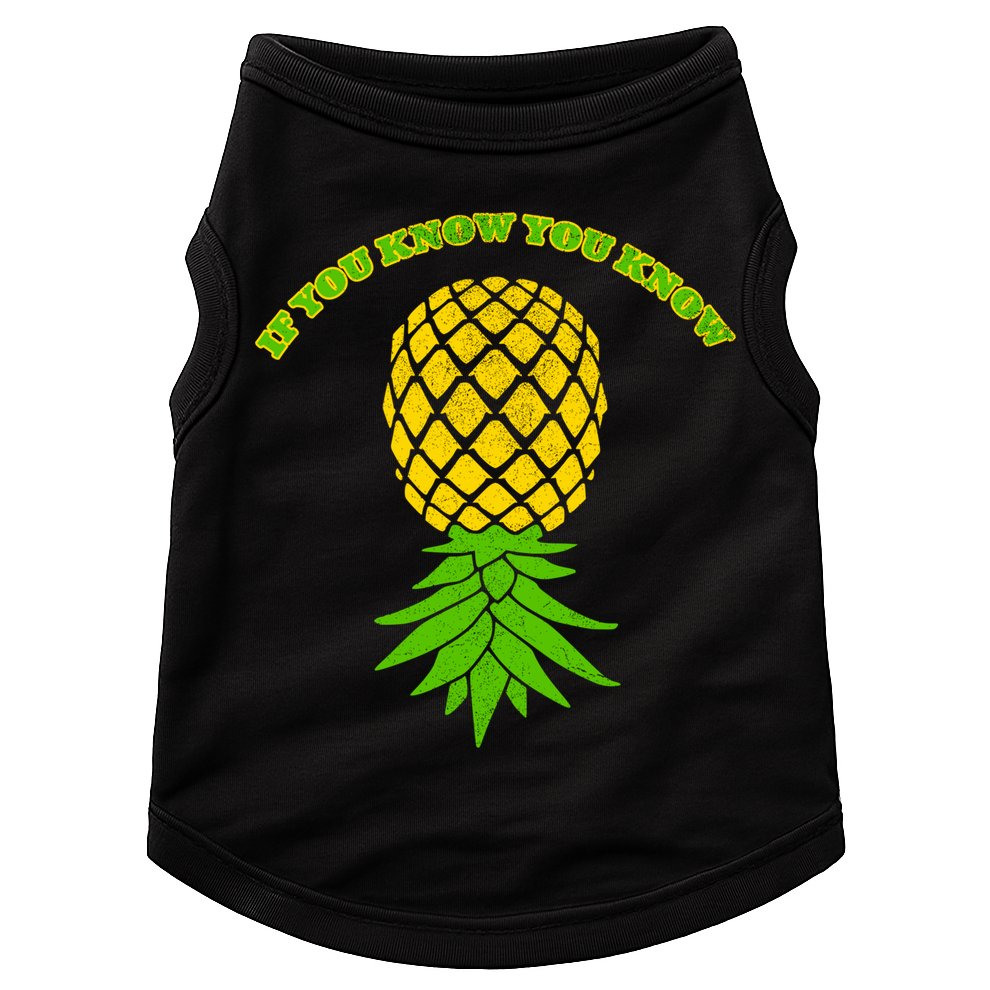 Upside Down Pineapple Gift Sharing Swinger Great Gift Doggie Tank