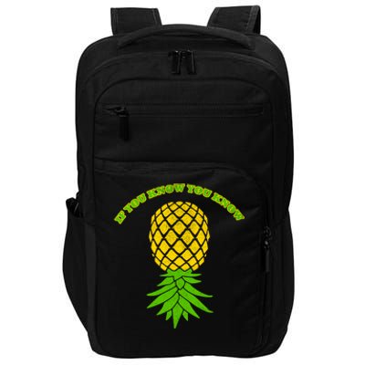 Upside Down Pineapple Gift Sharing Swinger Great Gift Impact Tech Backpack