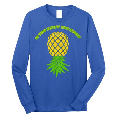 Upside Down Pineapple Gift Sharing Swinger Great Gift Long Sleeve Shirt