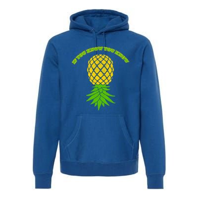 Upside Down Pineapple Gift Sharing Swinger Great Gift Premium Hoodie