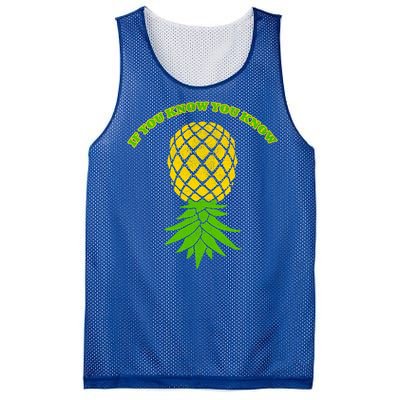 Upside Down Pineapple Gift Sharing Swinger Great Gift Mesh Reversible Basketball Jersey Tank