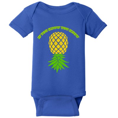 Upside Down Pineapple Gift Sharing Swinger Great Gift Baby Bodysuit