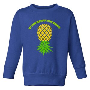 Upside Down Pineapple Gift Sharing Swinger Great Gift Toddler Sweatshirt