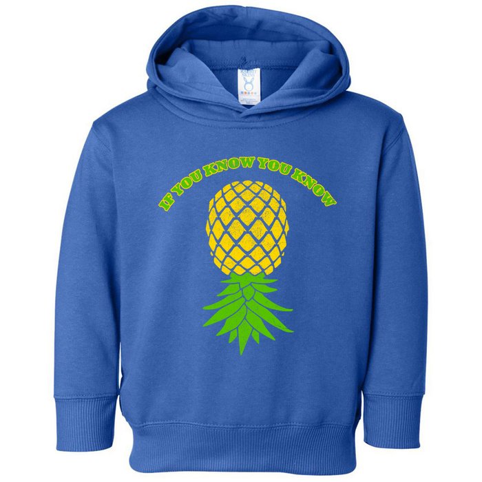 Upside Down Pineapple Gift Sharing Swinger Great Gift Toddler Hoodie