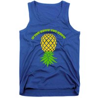 Upside Down Pineapple Gift Sharing Swinger Great Gift Tank Top