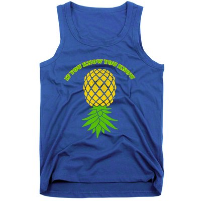 Upside Down Pineapple Gift Sharing Swinger Great Gift Tank Top