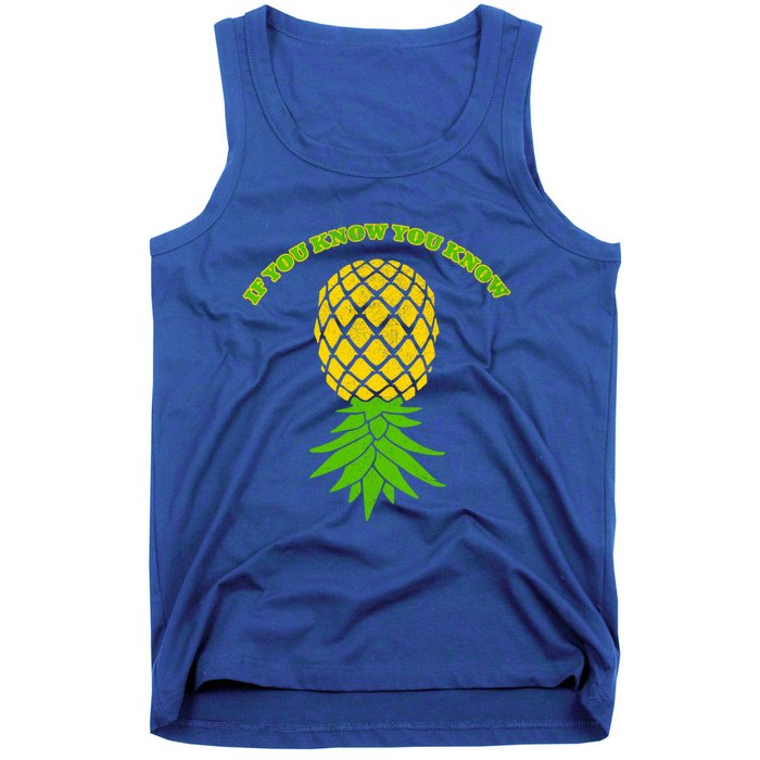 Upside Down Pineapple Gift Sharing Swinger Great Gift Tank Top