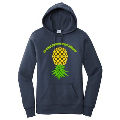 Upside Down Pineapple Gift Sharing Swinger Great Gift Women's Pullover Hoodie