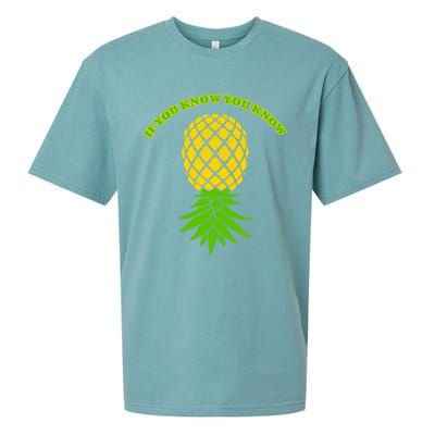 Upside Down Pineapple Gift Sharing Swinger Great Gift Sueded Cloud Jersey T-Shirt