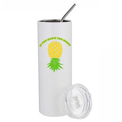 Upside Down Pineapple Gift Sharing Swinger Great Gift Stainless Steel Tumbler