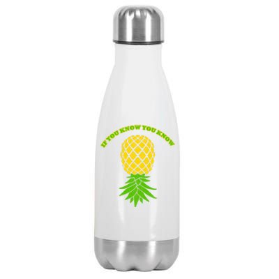 Upside Down Pineapple Gift Sharing Swinger Great Gift Stainless Steel Insulated Water Bottle