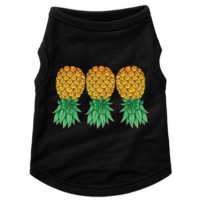 Upside Down Pineapples Gift Polyamory And Polyamorous Cute Gift Doggie Tank