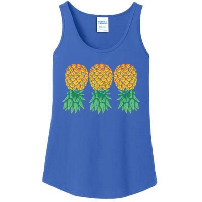 Upside Down Pineapples Gift Polyamory And Polyamorous Cute Gift Ladies Essential Tank