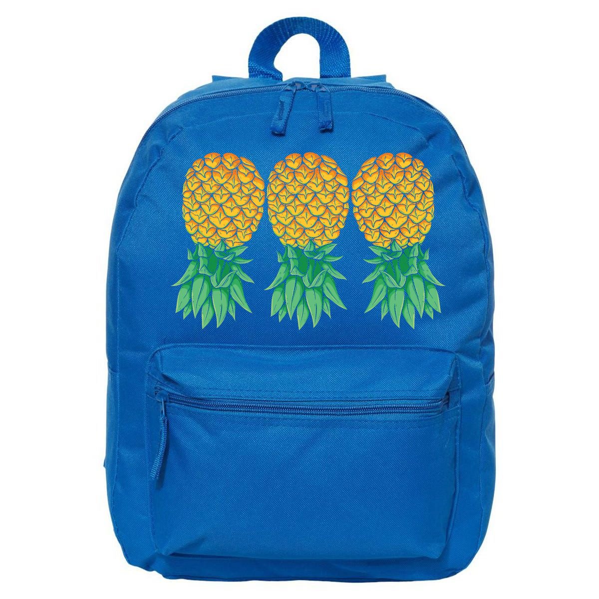 Upside Down Pineapples Gift Polyamory And Polyamorous Cute Gift 16 in Basic Backpack