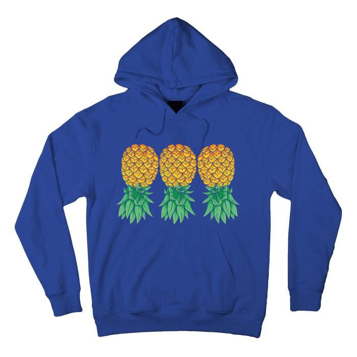 Upside Down Pineapples Gift Polyamory And Polyamorous Cute Gift Tall Hoodie