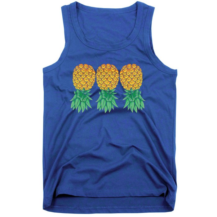 Upside Down Pineapples Gift Polyamory And Polyamorous Cute Gift Tank Top