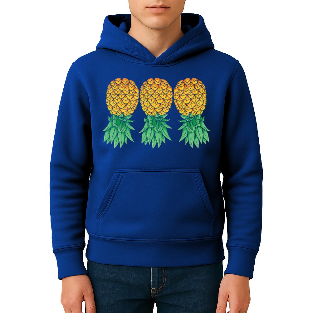 Upside Down Pineapples Gift Polyamory And Polyamorous Cute Gift Kids Hoodie